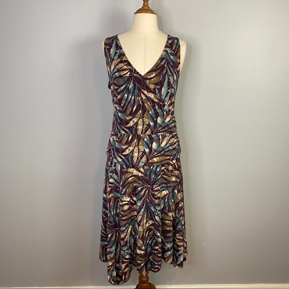 Portmans Size M Dress With Ruffled Side - Picture 2 of 8